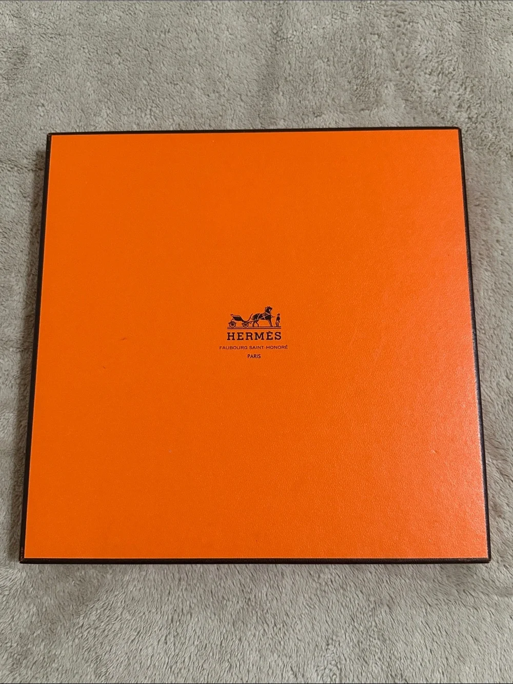 Hermès Paris Gold & Brown Equestrian Silk Scarf - Picture 10 of 10